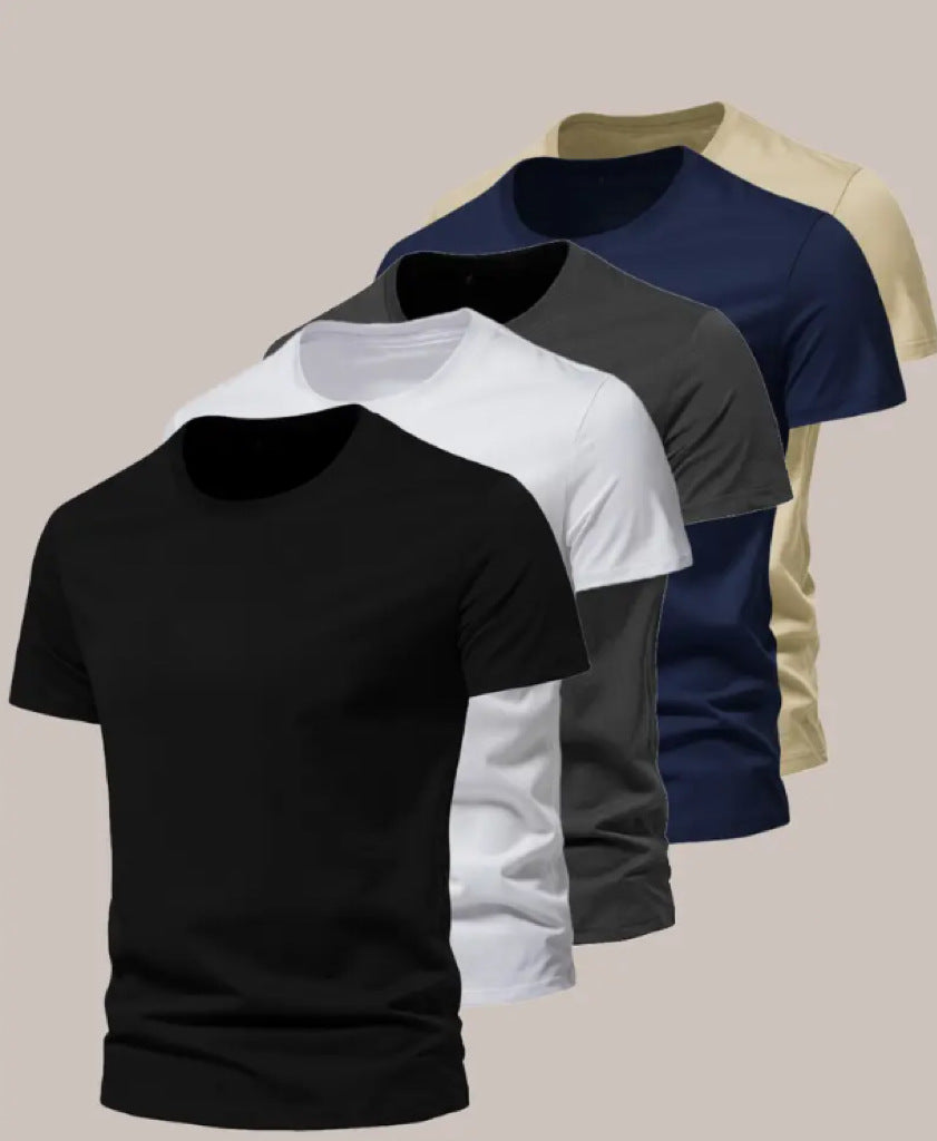 Camiseta Casual de Verano para Hombre | Manga Corta y Cuello Redondo